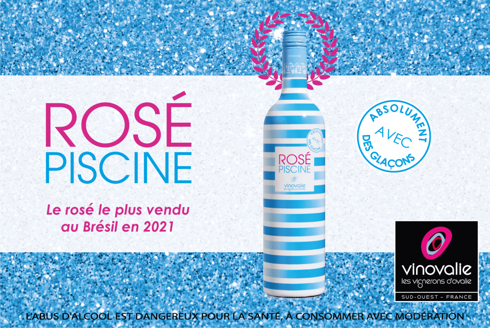 Rosé Piscine Vin numero 1 des ventes au Brésil
