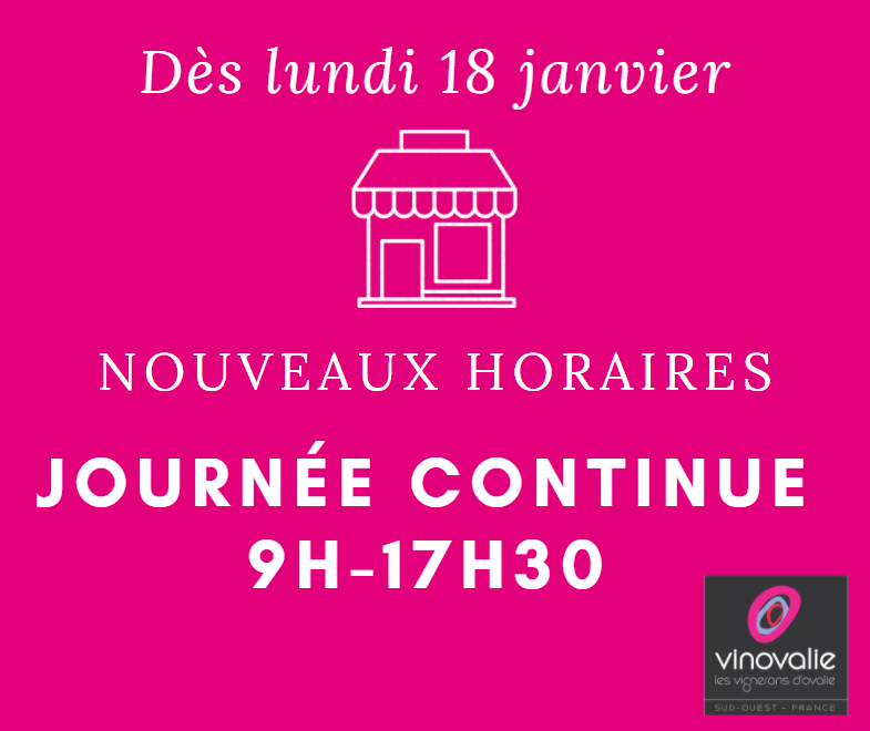 nouveaux horaires boutiques Vinovalie couvre feu à 18h