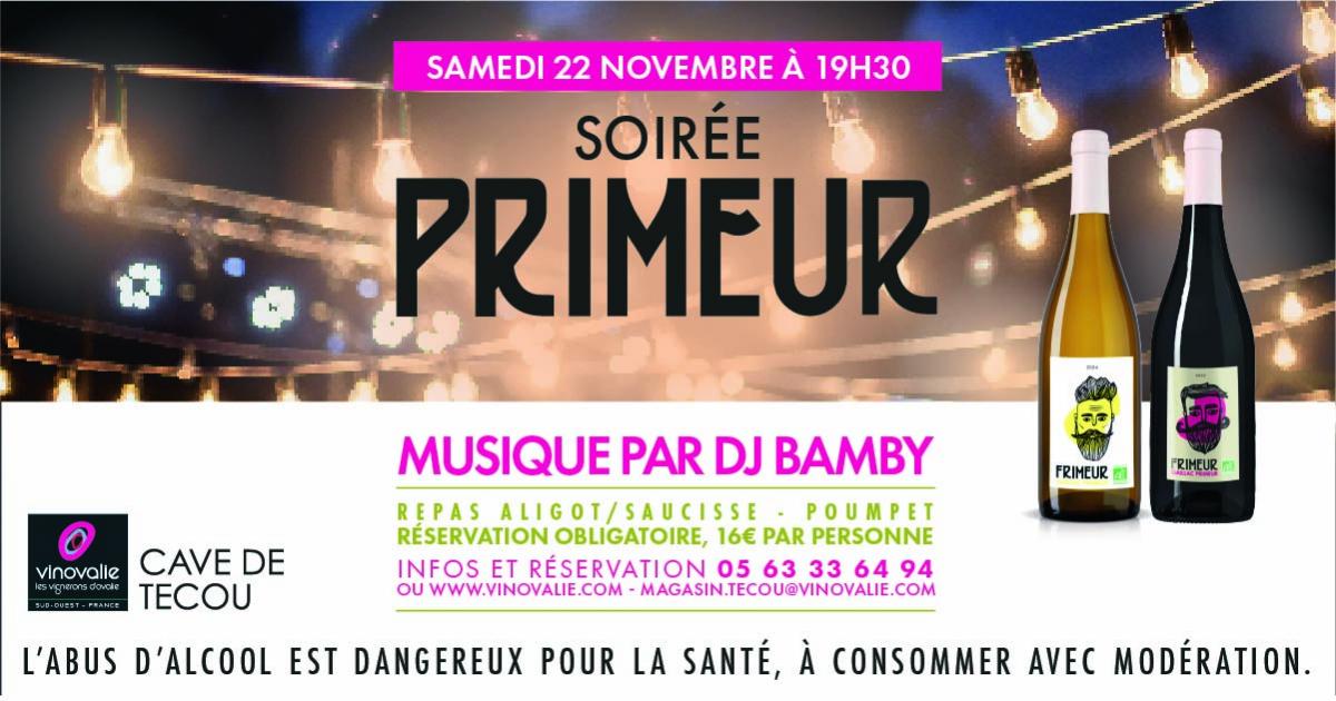 Soirée primeur 2025 à la cave de Técou