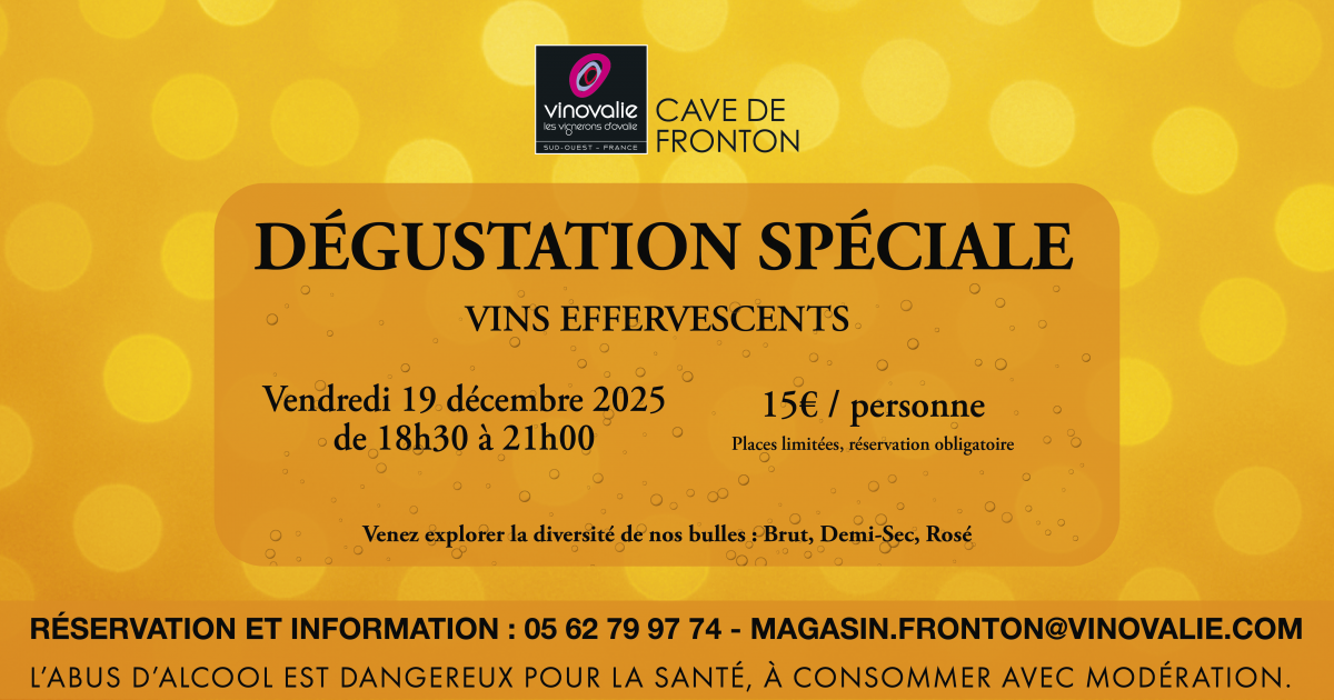 soirée bulles à la cave de Fronton