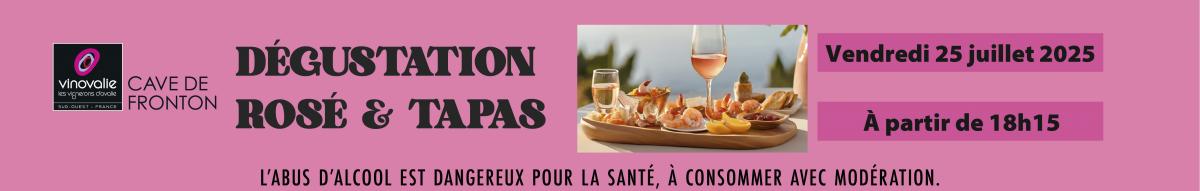 soirée tapas et rosés à fronton