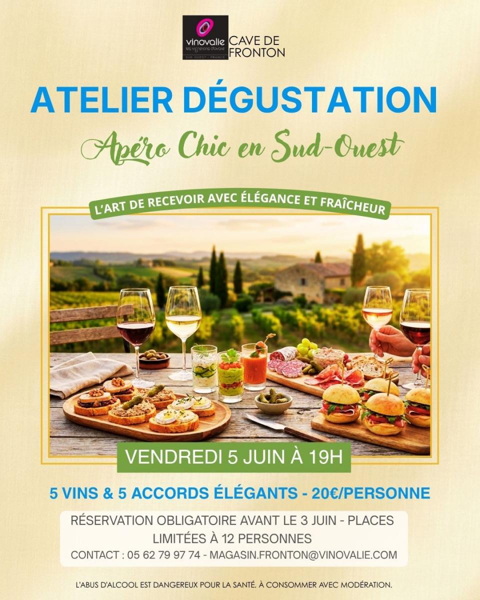 soirée apéro chic en sud ouest à Fronton