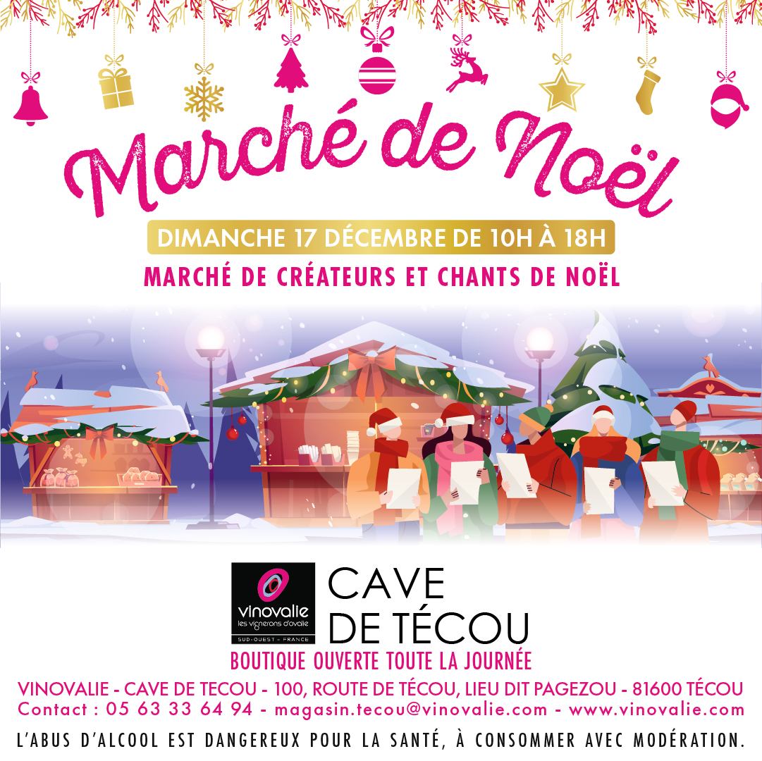 marché de noel et de créateurs à la cave de técou