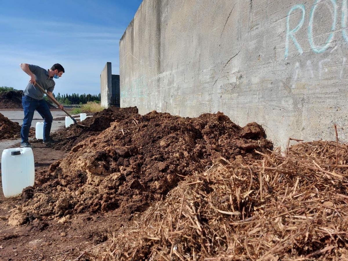 Essais de compostage sur plateforme